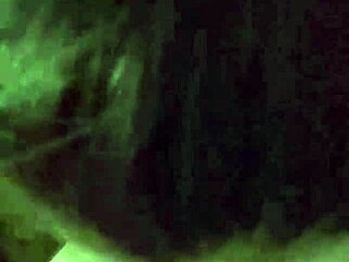 Kandy Kane gives a homemade blowjob to her husband.