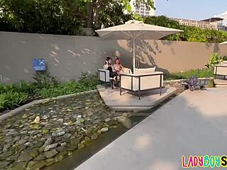 Ladyboystar Alice and Emmy in Wild POV Threesome with Thai Teen 18+!