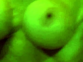 Kylee Nash, with her fake tits, talks about her muscular bodybuilder lover.