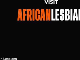 Hot ebony African girls in sensual lesbian action