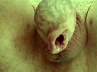 whoa, uncut tattooed monster cock cums hands-free from intense anal fisting