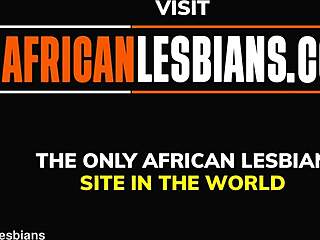 Hot ebony African girls in sensual lesbian action