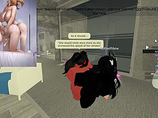 Watch the moth get drilled by that huge futa cock! Intense action unfolds in this wild scene.