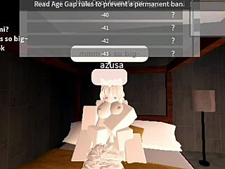 Fucking sluts with big cocks in Roblox sex game
