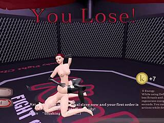 Kinky Fight Club Loser Rides Kat In Night Club Passion