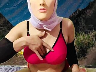 Holy! Stepsister's Nude Video Caught While Camping at Night!