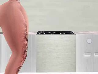 blonde girl dances seductively for her hot stepbrother leading to sex.