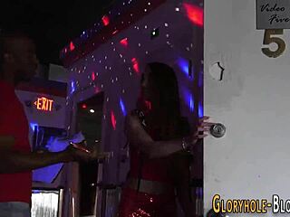 teen sucks monster cock at gloryhole