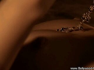 Brunette performs sensual Bollywood striptease ritual