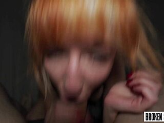 Redhead teen gets vitamin D from a natural source