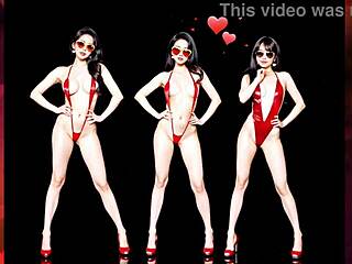 Valentine's Day breast expansion dance is stunning