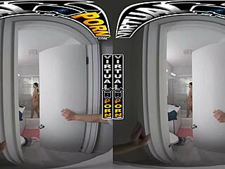 Stepsister stuffs mouth with stepbro's dick making him moan