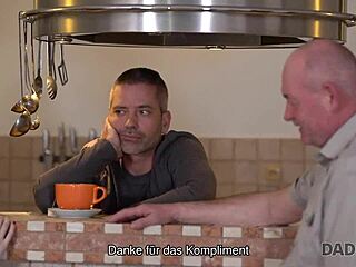 Damn, Skinny Peach Bangs BF's Dad After Russian Chat!