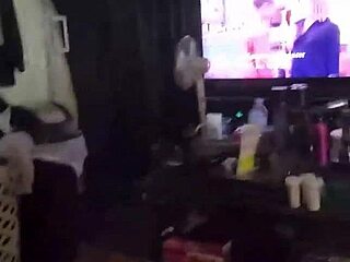 Kandy Kane gives a homemade blowjob to her husband.