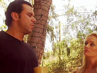 Monica mayhem has a hot moment with her lover
