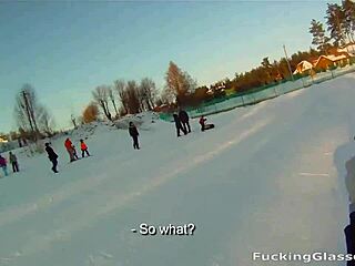 Snowboarder Rosemary Moyer In An Exciting Adventure