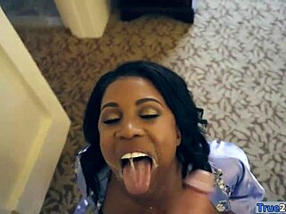 Giant Boobs Ghetto Girl Gets Fucked by White Shaft