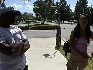 Rhianna Ryan Enjoys a Big Black Cock in Passionate Interracial Blowjob