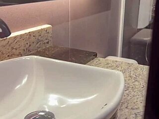 Hot stepsister lets me take her ass in shower!