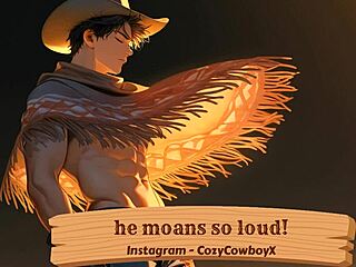 He moans so loud while thinking about his boyfriend and friend