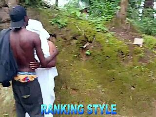 bbw goddess meets stranger in interracial encounter with riding and licking