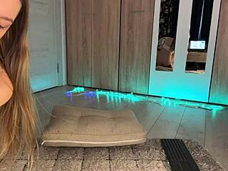 Look At This BLONDE TEEN'S BIG TITS While She Wears ANAL PLUG!