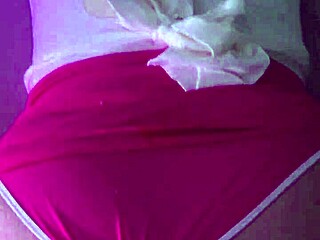 Panties to the side upskirt action with cumshots multiple times