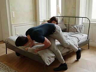 I cought my girlfreinds lover hidin but she conviced me to join a threesome with big cocks