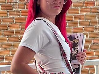 Naughty Student Creampied Hard by Professor in Tight Skirt