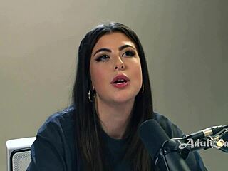 exploring a brunette pornstar's big ass through fingering and masturbation in a hardcore casting interview