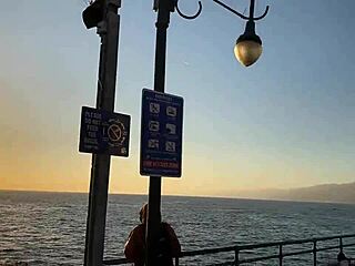 Artemisia Love and Romeo Mancini enjoy passionate Santa Monica action