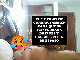 Wife teased into 69 with husband’s friend while he watches in kinky play.