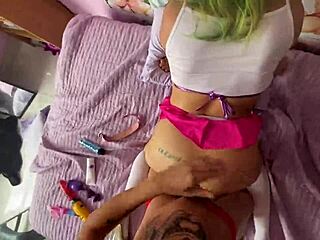 Latina Gets Intense Anal Double Penetration Training, Wants More!