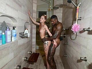 BBC Gym Coach Drills Client's Tight Wet Pussy!