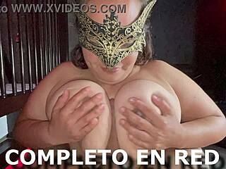 Wow, russian with my tits - blowjob and domination!