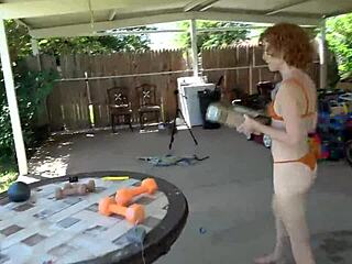 Delicious Little White Girl: A Charming Redhead With Stunning Legs