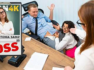 Czech boss lady climaxes intensely with naughty office subordinate in stockings