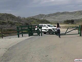 Amateur smokes while wearing sexy gloves