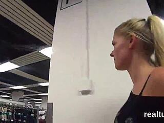 Adorable Czech Girl Teased In Supermarket Then Ridden In Pov With Clothes Ripped