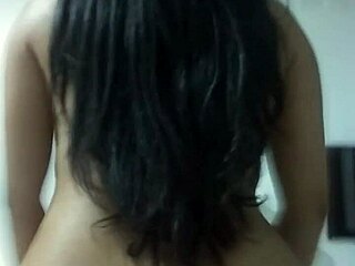 Latina Teen Bounces Big Ass in Reverse Cowgirl