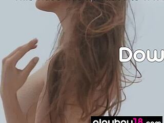 Kate Chromia Poses And Strips On Balcony