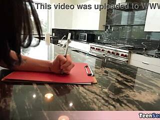 Stepdad gets kinky with skinny brunette stepdaughter
