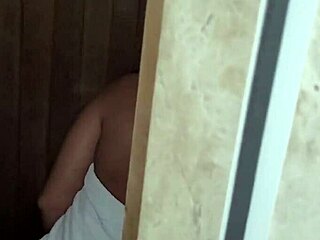 i couldn't resist masturbating in the gym sauna