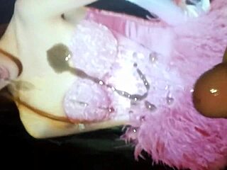 cumming hard on sexy korean tiffany in lingerie