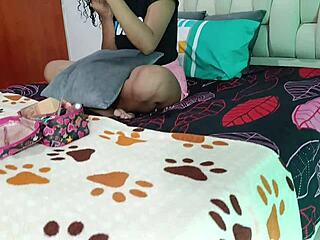 Perverted Stepbrother Fucks His Cute Latina Stepsister's Pussy in Spanish Porn