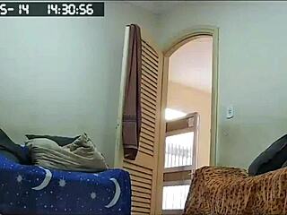 Hidden Camera Catches BBW Brazilian Milf Maid Naked Cleaning House.