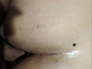 Latina plays with toy for first time anal in bedroom