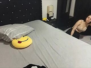 Step-Cousin Bends Over for Rimjob and Doggystyle After Gym