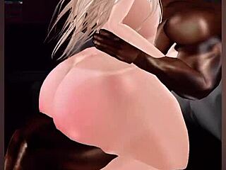 castigando a una buena hembra blanca en imvu