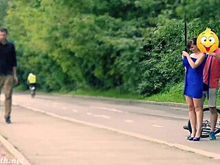 Hidden Cam Captures Jeny Stripping Naked in Public
